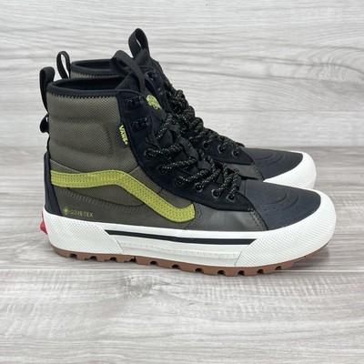 VANS Sk8-Hi GORE-TEX MTE-3 Men's Sz 8 Black Olive Green Waterproof