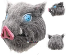 Demon Slayer Kimetsu no Yaiba Hashibira Inosuke Cosplay Mask Boar Helmet Costume
