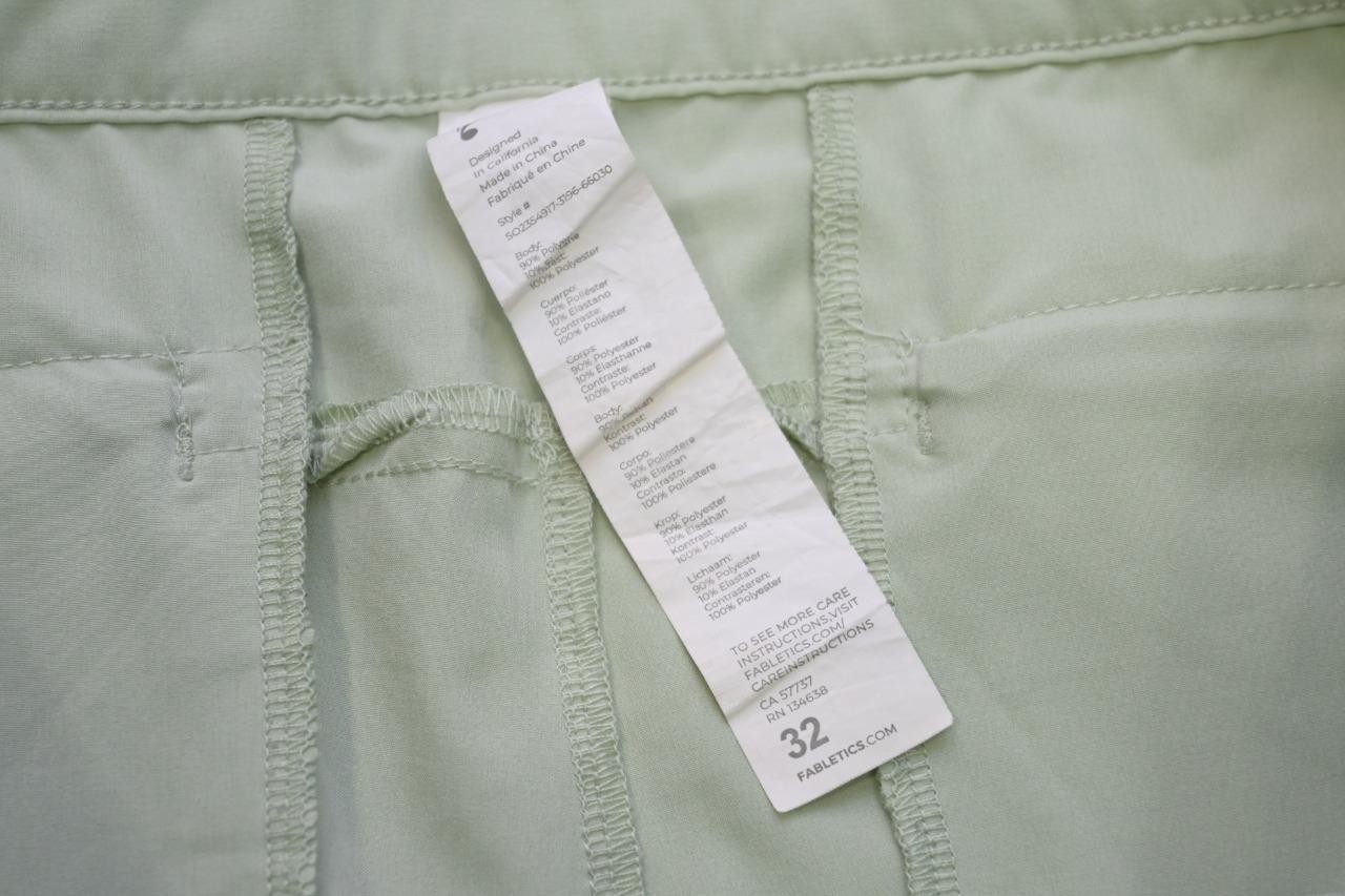 Fabletics Golf Shorts Performance Light Green Fla… - image 4