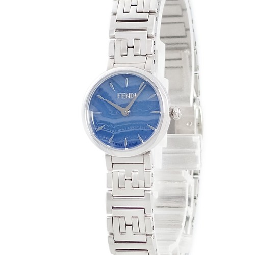 FENDI Forever FF logo F103101101 Original factory diamond blue chalcedony