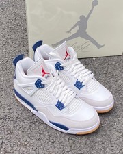 SB X Jordan 4 Mid Retro 'Navy' Men's Mid Top Retro Basketball Shoes