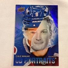 2025-26 Upper Deck Series 1 Cale Makar P-24 UD Portraits Colorado Avalanche