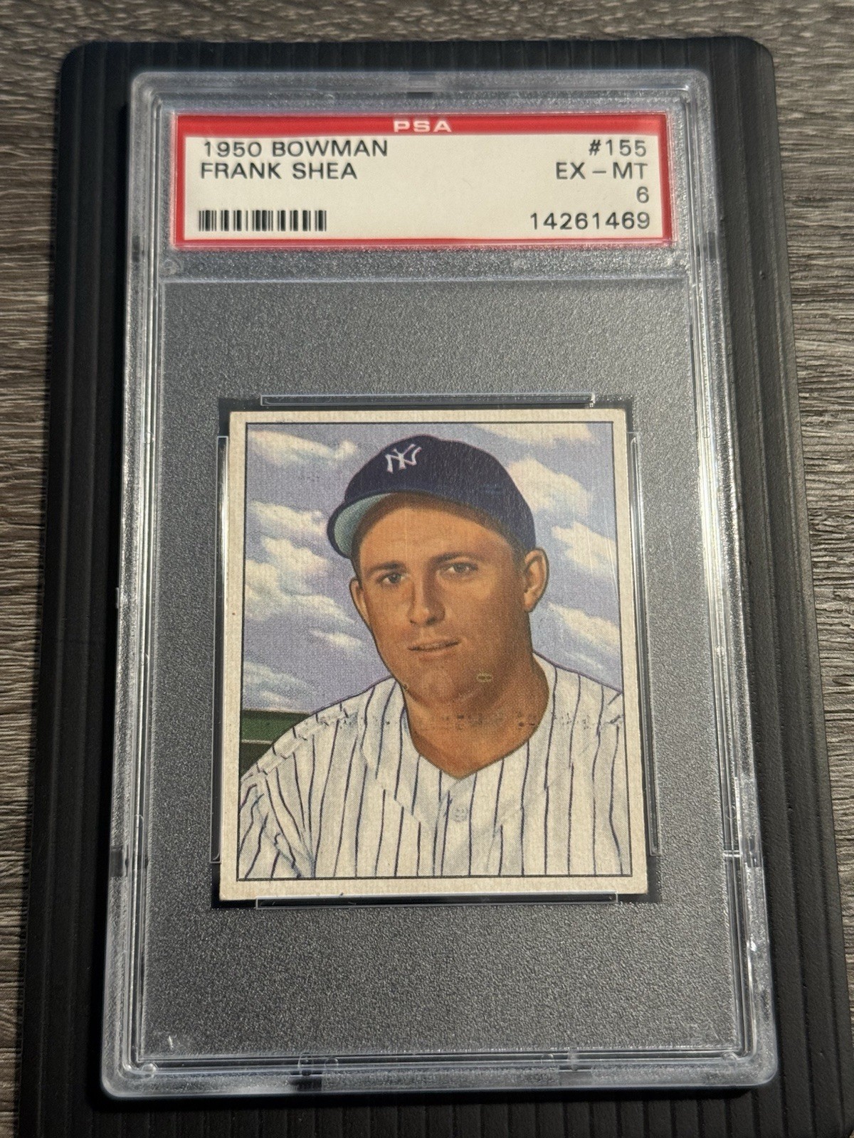 Frank Shea #155 Baseball Cards 1950 Bowman trading card — raw and PSA graded price guide