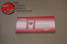 1968 68 Ford Mustang Stang Owner's Owners Manual