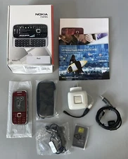 Nokia E75 Slider Phone — New Open Box — Complete — Red — See Description