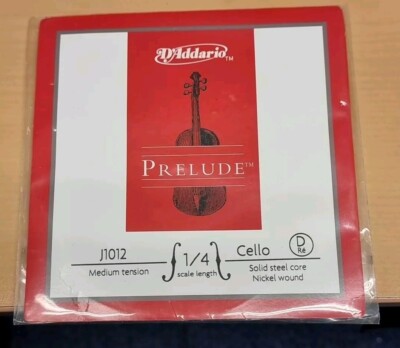 D'Addario Prelude TM Cello D-Saite J1012 1/4 Medium Tension