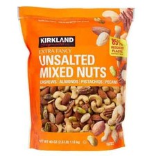 KIRKLAND Signature Extra Fancy UNSALTED MIXED NUTS 40 oz Bag 2.5 Lbs