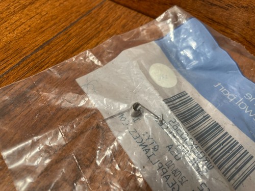 New OEM GE WR02X10585 Refrigerator Recess Door Spring - Picture 2 of 4