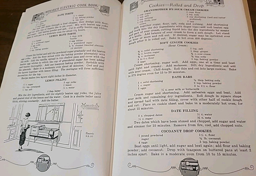 1925 Vintage Monarch Malleable Electric Cookbook Book of Cookery - Picture 12 of 16