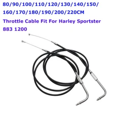 80-220cm Motorcycle Throttle Cable Fit For Harley Sportster XL883 XL1200 Custom