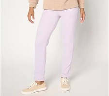 Cuddl Duds Fleecewear with Grid Slim Pant - Purple Sz M a663016 defect