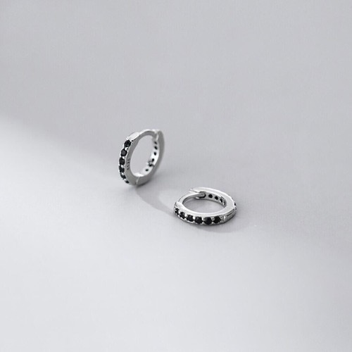 Orecchini A Cerchio Argento 925 Esagonali Minimal - Jilpha - Foto 4