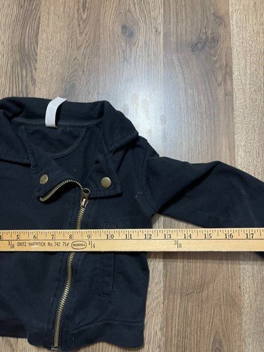 Cherokee Jacket, Girl's Size Small, Black, Denim, Full Zip, Long Sleeve - Picture 5 of 10
