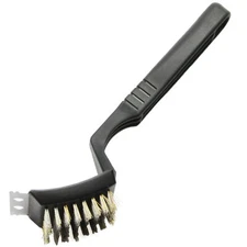 Chef Craft Angled Grill Cleaning Brush 9.5" BBQ Utensil, Black