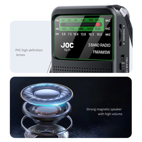 Small Portable Radio with Rechargeable Battery for Convenient Listening - Picture 4 of 17