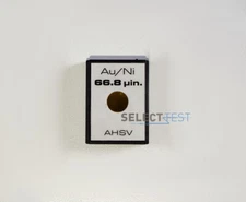 FISCHER TECHNOLOGY Au/Ni 66.8 uin. AHSV GOLD, NICKEL CALIBRATION STANDARD