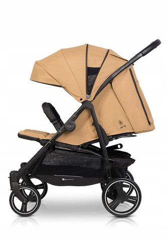 EUROCART DOBLO Twin Pram Buggy Stroller Pushchair for two kids + carrycot - Picture 6 of 45