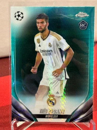 2023-24 Topps Chrome UEFA Aqua Prism Refractor #18 Theo Zidane RC