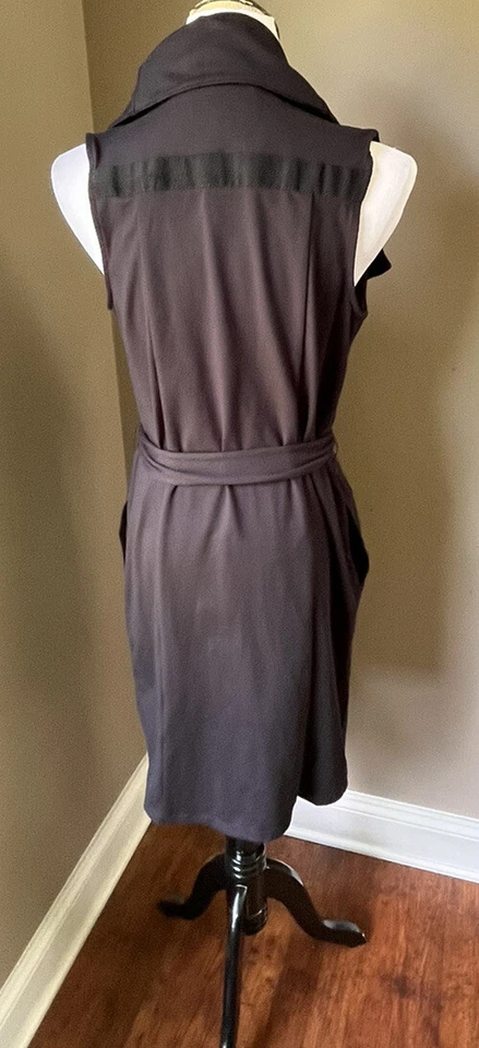 Chaleco envolvente largo sin mangas MPG x Betabrand negro Quartier talla pequeña Foto 4 de 4