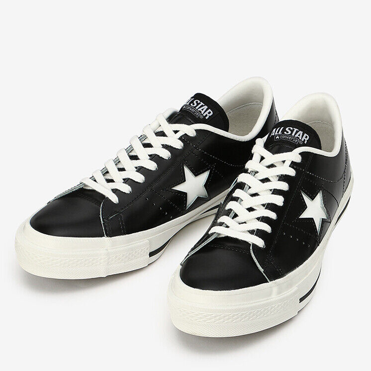 Converse ONE STAR J Black × White All Star MADE IN JAPAN Model US 4.5-10.5  Rare