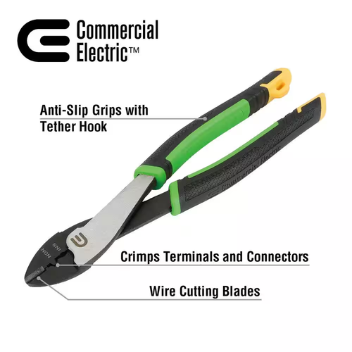 9-3/4 In. Crimping Tool with Cutter - Picture 2 of 8