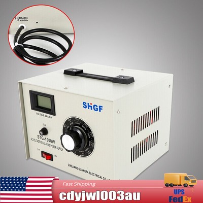 Single Phase 0-300V AC Variac Autotransformer Voltage Regulator Power Supply 10A
