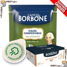 450 Cialde Caffè Borbone Miscela Verde Dek dec Filtrocarta ESE38 + Kit accessori