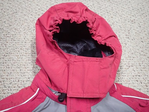 OBERMEYER ALT3 HOODED JACKET 10K HYDROBLOCK HL Junior Boy's size 8 Dark Red/Gray - Picture 4 of 13