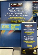 Kirkland Signature Allergy Relief Extra Strength 10 mg, 200 Tablets