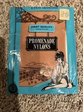 MID-Century Promenade Nylons SZ 10.5 First Quality Stocking Hosiery NOS