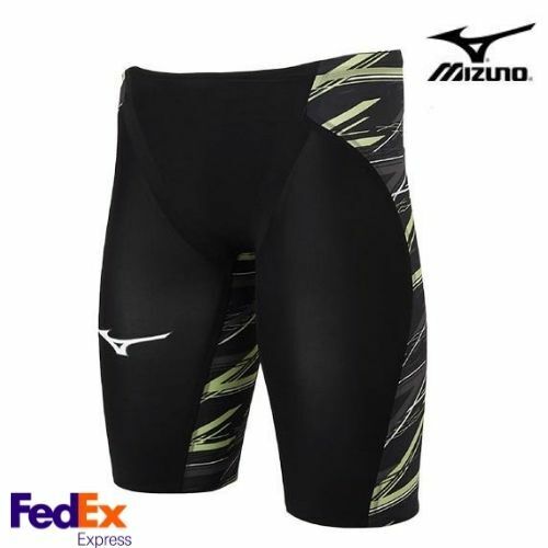 MIZUNO Swimsuit Men GX SONIC NEO SL FINA N2MB2005 Black Neo Lime All sizes  F/S