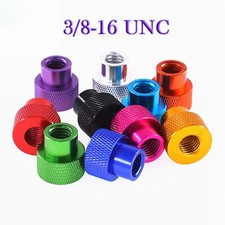 3/8-16 UNC Aluminium High Typ Knurled Thumb Nuts Through Hole Hand Grip Knob Nut