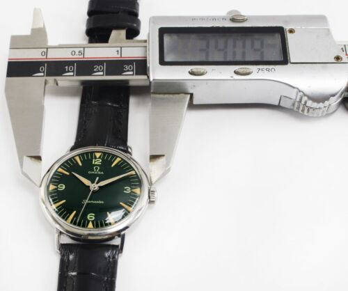 Vintage Omega Seamaster Winding Green Dial Men 34mmSteel Watch 131002 C.1962s - Picture 23 of 24
