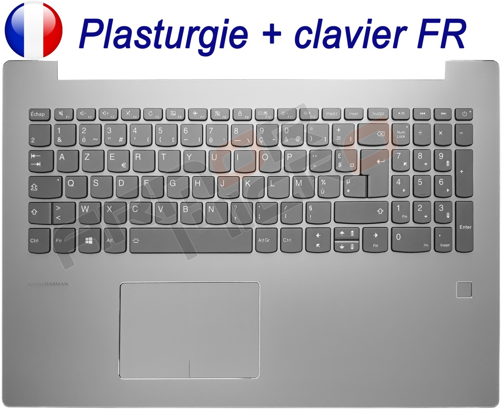Clavier LENOVO IdeaPad 520-15 avec top case pour réparer un PC cassé