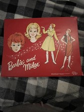 2 Vintage Barbie  Midge Carrying Cases W/One Doll  Hangers