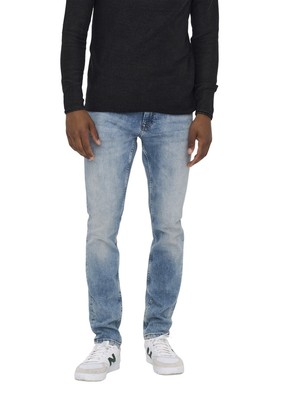 Only & Sons Herren Jeans ONSLOOM FG 1409 - Slim Fit - Blau - Blue Denim W28-W38