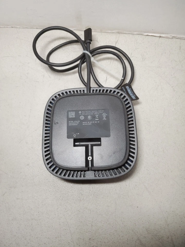 Estación de acoplamiento HP HSN-IX02 L75125-001 USB-C Dock G5 con adaptador de CA 120 W #69 Foto 4 de 4