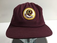 1980s Washington Redskins Vintage Snapback Hat Patch NFL No foam