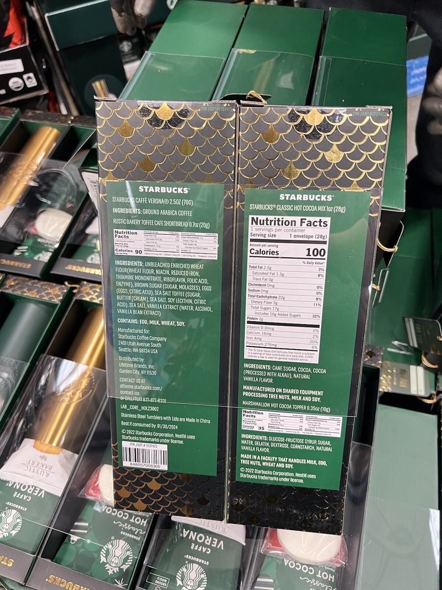 2023 Starbucks Holiday Multi Gift Set, 2 Stainless Steel Tumblers