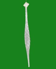 MARK ROBERTS Clear Glass Long 17" Swirl ICICLE ORNAMENT NWT New