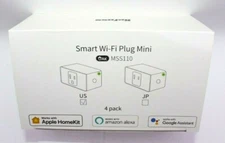 Refoss Smart Wi-Fi Plug Mini 4 Pack MSS110 US Ver 4.0 - White - New, Ships Free 