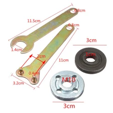 Smaller Grinder Flange Lock Nut & Spanner Dewalt Milwaukee Makita 10mm Spindle