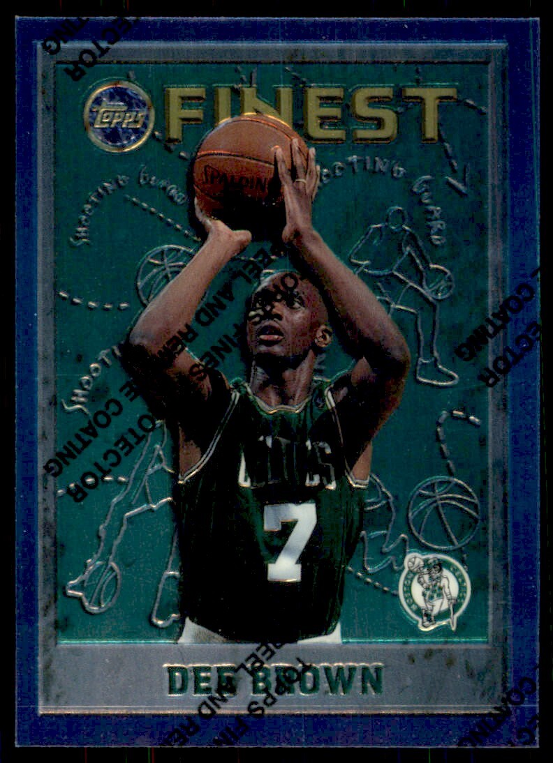 1995-96 Finest w/coating Dee Brown #29 Boston Celtics