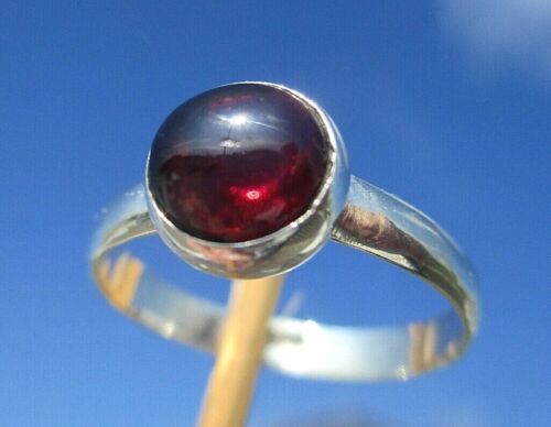 Garnet - ring size 18.75 - silver 925! - Picture 1 of 2