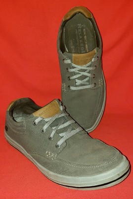 skechers memory foam mens green