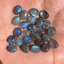 Natural Labradorite Oval 4x6 mm to 15x20 mm Cabochon Loose Gemstone Lot