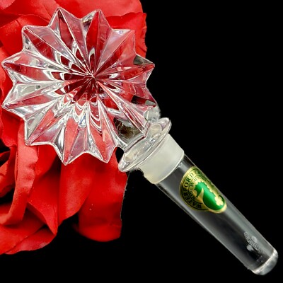 Waterford Crystal STAR OF ERIN Perfume Bottle Stopper Austria Wine Decanter