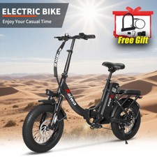 Black E-Bike 16" Electric Bike for Adults 750W Motor City Bicycle-Commuter Ebike