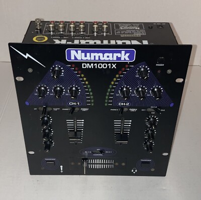 NUMARK 4 channel Preamp Audio Mixer DM1001X... As Is ! NO Power Cord Adapter!