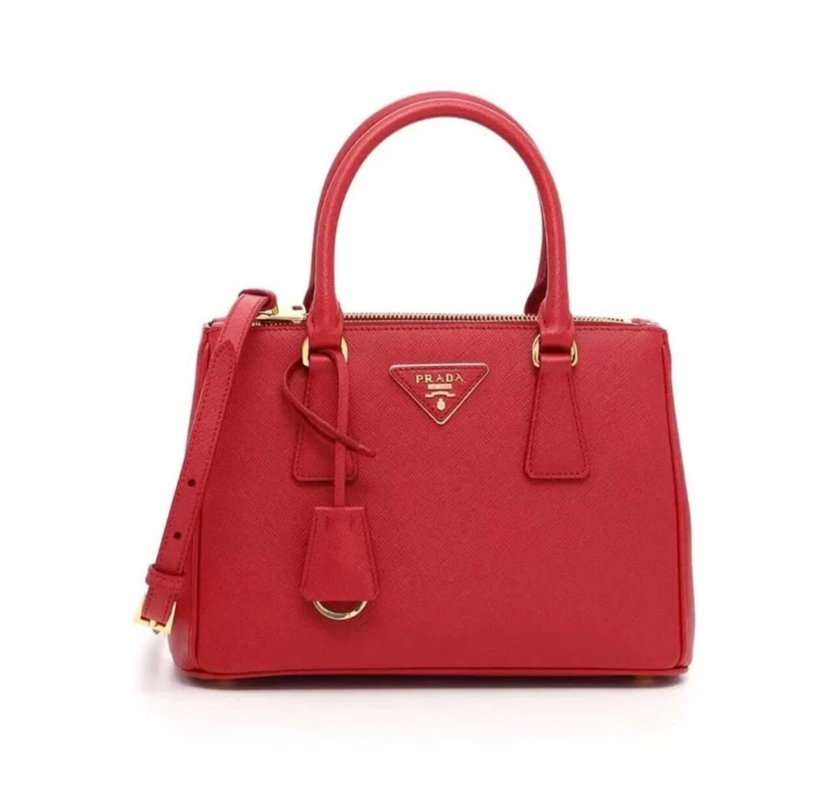 PRADA Saffiano Lux Tote Red Bags & Handbags for Women for sale | eBay